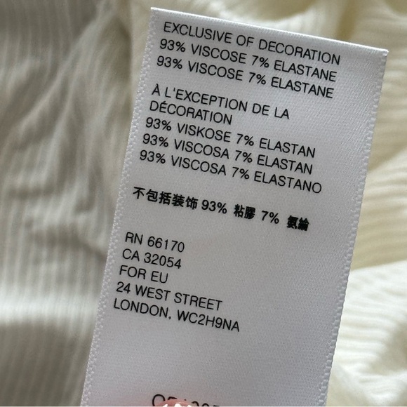 Free‎ People Shimmy Shake Alpine Ivory Long Sleeve Open Back Top Size Medium Wmn - Picture 8 of 10